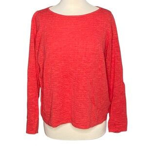 Eileen Fisher Women’s Organic Red Linen/Cotton Sweater Size PL